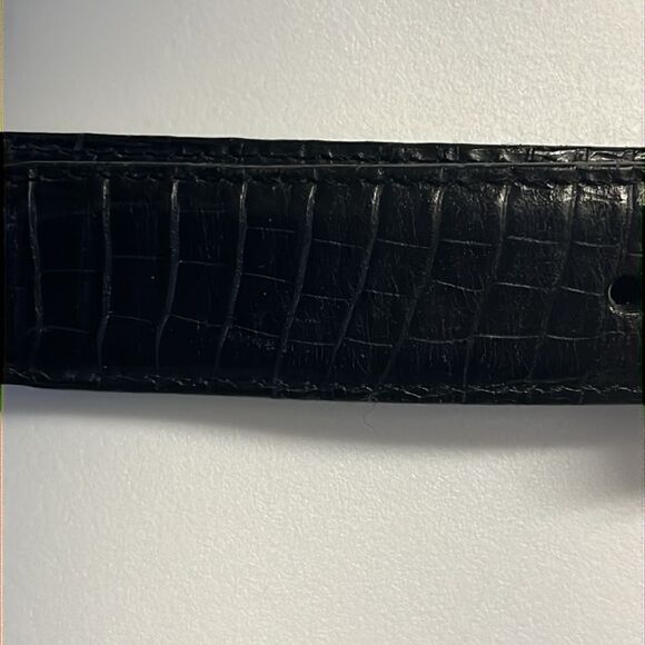 Brighton Women’s Black Textured Adjustable Belt with Two Tone Buckle- Medium main image 5